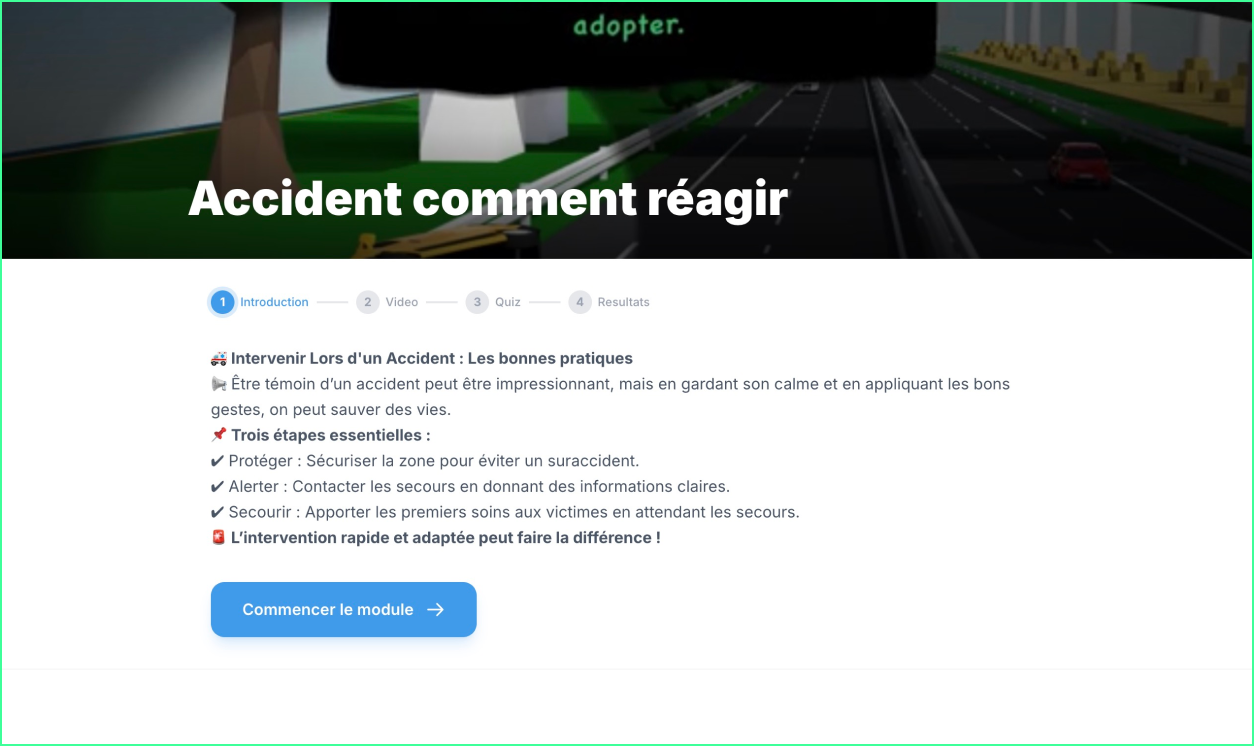 Introduction du module Easy Driver : objectifs p&eacute;dagogiques et bonnes pratiques